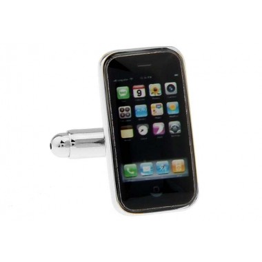 Butoni camasa model telefon negru
